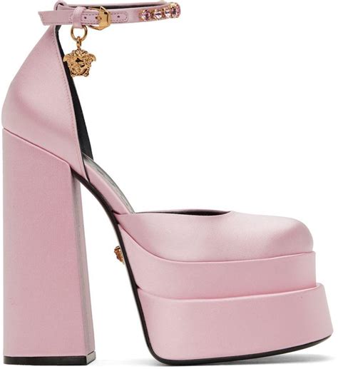 versace talon plateforme|versace pink label.